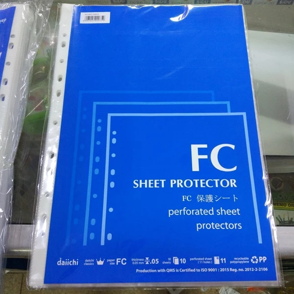 PP Pocket F4 Daiichi / Sheet Protector FOLIO 10 LEMBAR