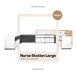Nurse Station - Meja Resepsionis - Desain Interior Rumah Sakit - Large