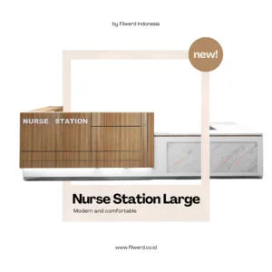 Nurse Station - Meja Resepsionis - Desain Interior Rumah Sakit - Large
