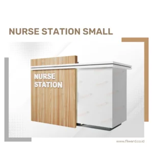 Meja Nurse Station Small - Meja Resepsionis Klinik - Custom 