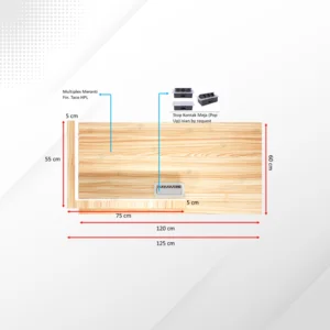 Meja Nurse Station Small - Meja Resepsionis Klinik - Custom 