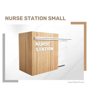 Meja Nurse Station Small - Meja Resepsionis Klinik - Custom 