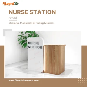 Meja Nurse Station Xsmall - Meja Resepsionis Klinik - Custom