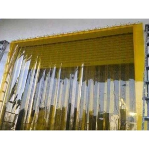 Tirai PVC / Plastik Curtain Strip Kuning 