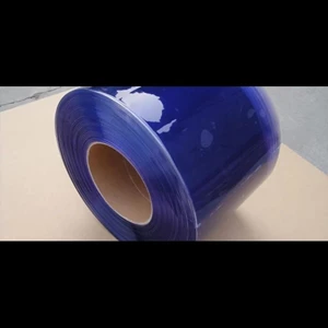 Tirai PVC / Plastik Strip Curtain Blue Clear