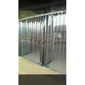Tirai PVC / Plastik Curtain Transparan Gudang