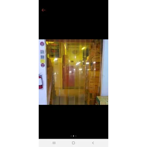 Tirai PVC / Plastik Curtain Warna Orange Pemisah Ruangan