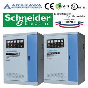 Stabilizer Listrik Arakawa Heavy Duty Servo 3 phase Automatic Voltage Regulator with Schneider - PDR-F 30KVA  Automatic