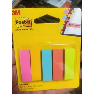Post it 5 warna 670 - 5 AN  ( 500 lembar)