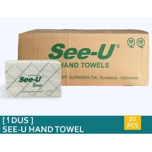 Tisu toilet Tisu SEE-U Hand Towel Econo Multifold Tissue Tangan Lipat Premium Isi 20 Pack per Dus