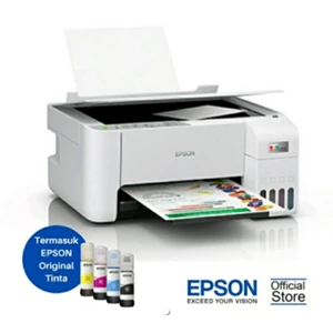 Epson Printer Multifungsi L3216 Warna Putih Print Scan Copy
