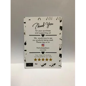 Custom Kartu Ucapan/ Thank you card/ Cetak Kartu Ucapan