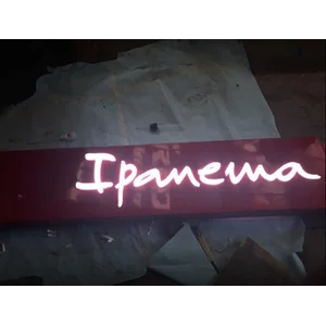  LED Lighting Embossed Letter Stickers For Public Places