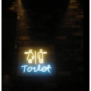  LED Lighting Embossed Letter Stickers For Public Places