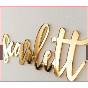 Huruf Timbul sepasang NAMA AKRILIK MIRROR GOLD CUTTING LETTER MIRROR GOLD chipboard akrilik dekorasi mahar rustic