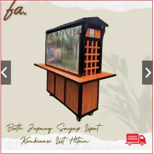  Booth Display Booth Jepang Sayap Kombinasi List Hitam