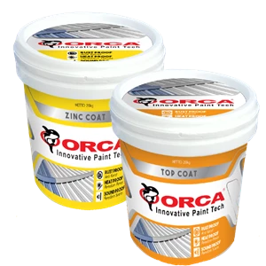 Special Coating Solar heat Repellent / Reduction Paint for Roof and Wall - Orca Zinc Coat and Orca Top Coat