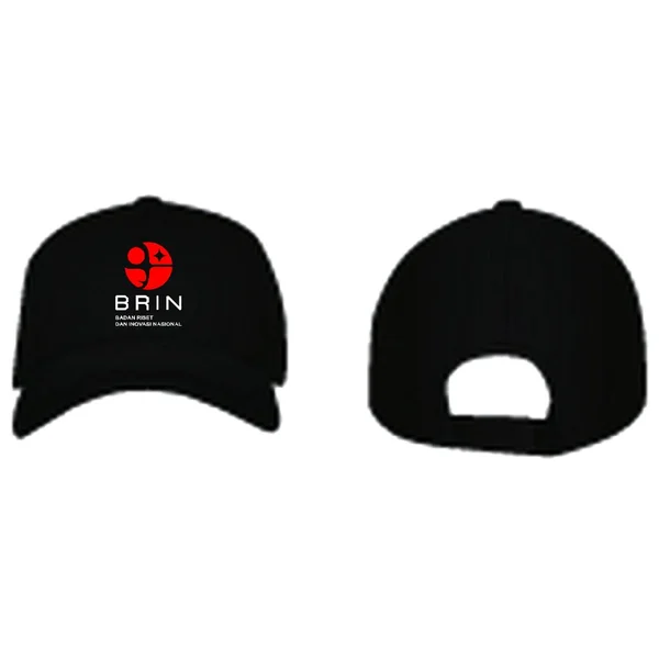 Topi Bordir Pria dan Wanita Bahan Ravel Sablon 1 Sisi Depan