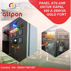 PANEL ATS UNTUK KAPAL  SURABAYA 400A 250 KVA GGLD FORT 