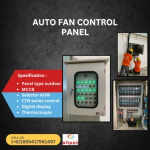 Auto control fan panel + Altpon + control temperatur ( Uk 60x80x40 )