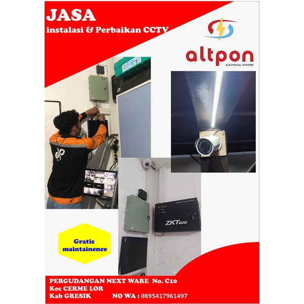 Instalasi & Perbaikan CCTV By PT Altpon Sentra Elektrika