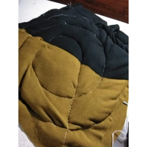 Kain Majun Warna Jahit Tumpuk