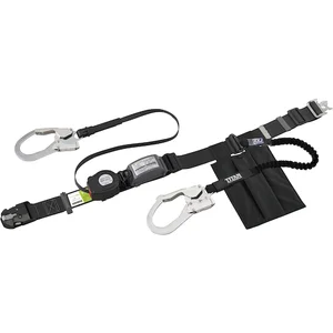 Titan Reel-On Belt with Lock Double One-Touch Buckle REELLOCK S2NEO + EXJ Auxiliary Rope Yellow OT-SLN505-WEB-YL