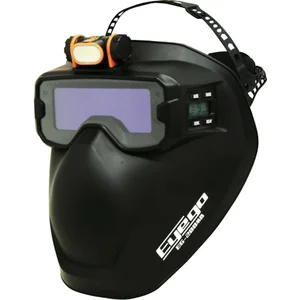 SUZUKID LCD Automatic Darkening Welding Goggle Mask Aigo Matte Black EG-200MB