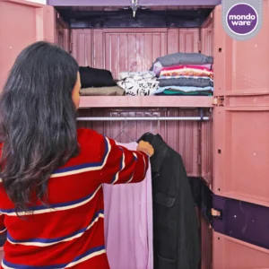 Rottan Wardrobe 2 Doors Hanging Clothes - Daisy - Mondoware Plastic LPG23/R