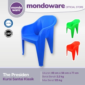 Kursi Santai Rumah Klasik - Presiden Chair - Mondoware Plastik KP1