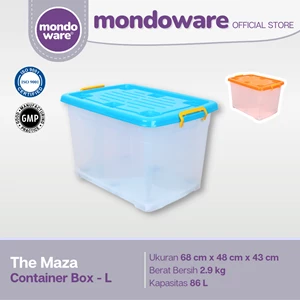 Box Container Plastik Premium Awet & Kuat- Maza - L - Mondoware Plastik C95