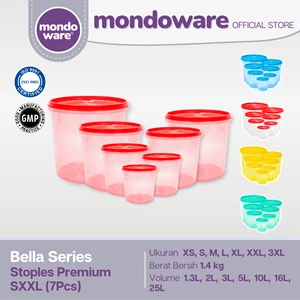 Premium Food Jars - Bundle 7 pcs - Bella Series (Mondoware)