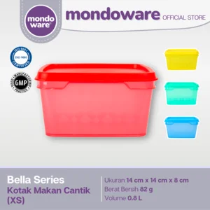 Kotak Makan Cantik - Food Container - XS - Bella Series (Mondoware)