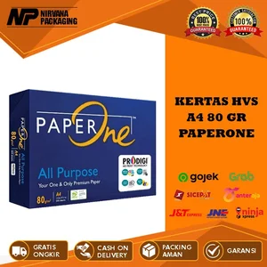 KERTAS HVS A4 PAPERONE 80GR PAPER ONE PRINT FOTOCOPY 1 RIM Alat Tulis Lainnya 