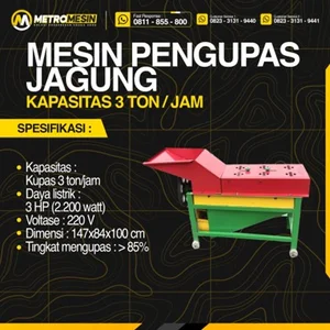 Mesin Pemipil Jagung - Mesin Pengupas Jagung 3 Ton Metro Mesin