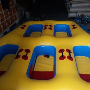 Perahu Karet Donat boat waffle ZEBEC kapasitas 5 orang 