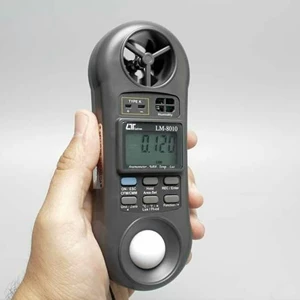 Pengukur Elektronik Lainnya Anemometer Lutron Lm-8010 Hygrometer Light Meter Thermometer