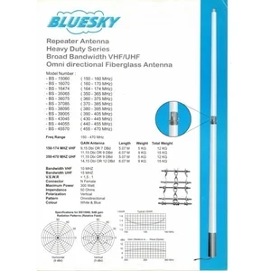 Antena Omni Antena Bluesky Bs40015 14-15Dbi 400-415Mhz