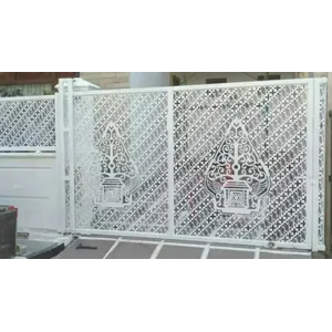 Pagar Laser Cutting Motif Wayang