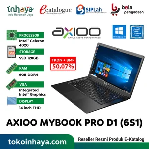 Laptop Notebook Axioo Mybook Pro D1 6S1 SSD 128GB TKDN