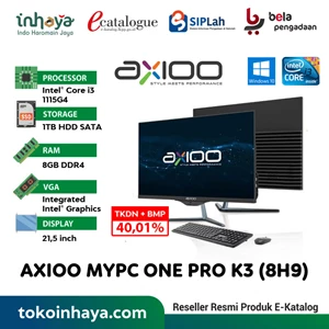 PC Desktop All in One Axioo MyPC One Pro K3 8H9 HDD 1TB