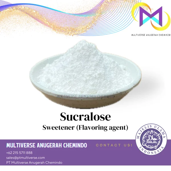Bahan Baku Pemanis Makanan & Minuman Sucralose / Food Grade / Pemanis Intensitas Tinggi / Zero Kalori & Stabil Panas