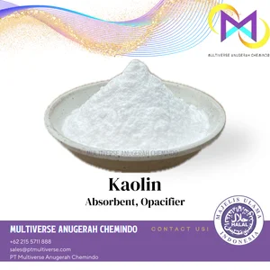 Bahan Baku Kosmetik Pencerah Brightening Kaolin Powder Bubuk / Cosmetic Grade / White Clay / Penyerap Minyak & Pembersih Kulit Lembut