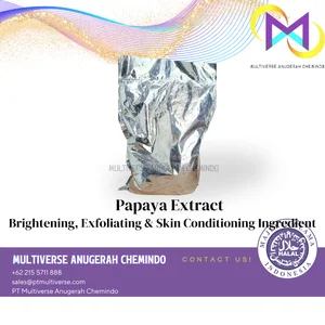 Bahan Baku Papaya Extract Cosmetic Raw Material / Botanical Extract / Brightening / Exfoliating & Skin Conditioning Ingredient / Cosmetic Grade
