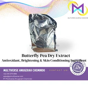 Bahan baku Butterfly Pea Dry Extract Cosmetic Raw Material / Botanical Extract / Antioxidant / Brightening & Skin Conditioning Ingredient / Cosmetic Grade