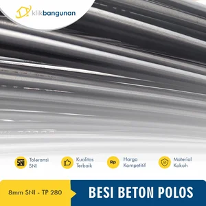 Besi Beton Polos 8mm Sertifikat SNI - TP 280