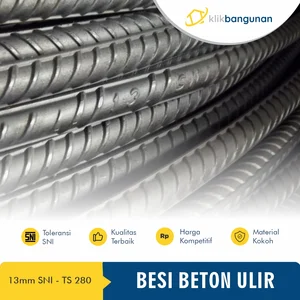 Besi Beton Ulir 13mm Sertifikat SNI - TS 280
