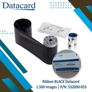 Ribbon Black Datacard Original SP25 | SD160 | SD260 SD360 | SP25+ | 532000-053 | 532000053 | 532000 053 Ribbon Hitam 1500 images