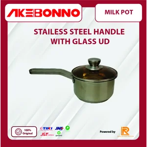MILK POT SERIES STAINLESS HANDLE WITH SS UD - Panci 18cm
