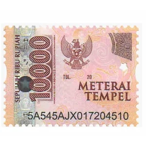 Peralatan Kantor Materai 10.000 TPA